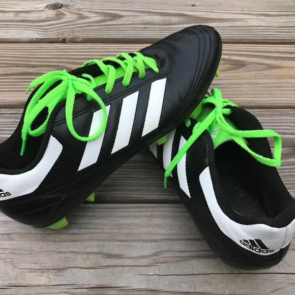 adidas Other - Adidas Men Cleats Shoe Sneaker Black/Green/White